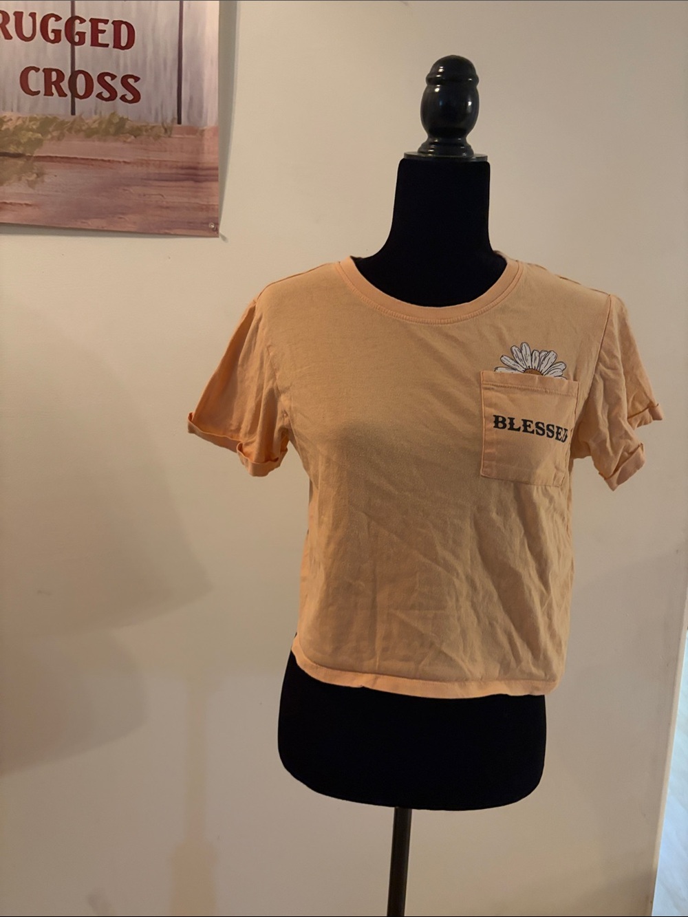 Good Vibes “Blessed” Crop Top